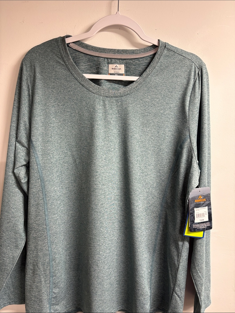 Ridgecut Women's Long-Sleeve Performance Tee — Heathered Green